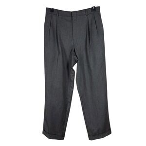 Burberry Mens Wool Dress Pants Size 34 Career Capsule Classic Formal Event